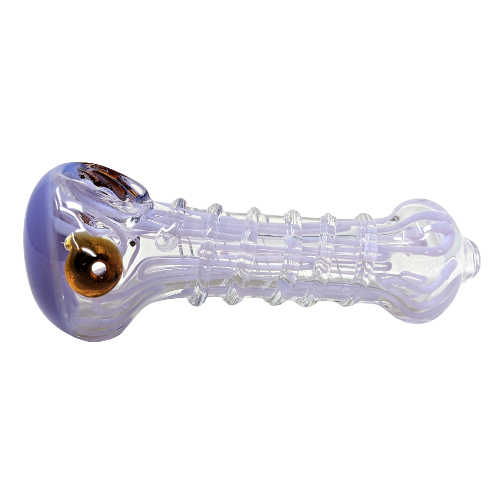 4" Slyme Tube Head R4 Art Work Heavy Hand Pipe Unique and Stylish